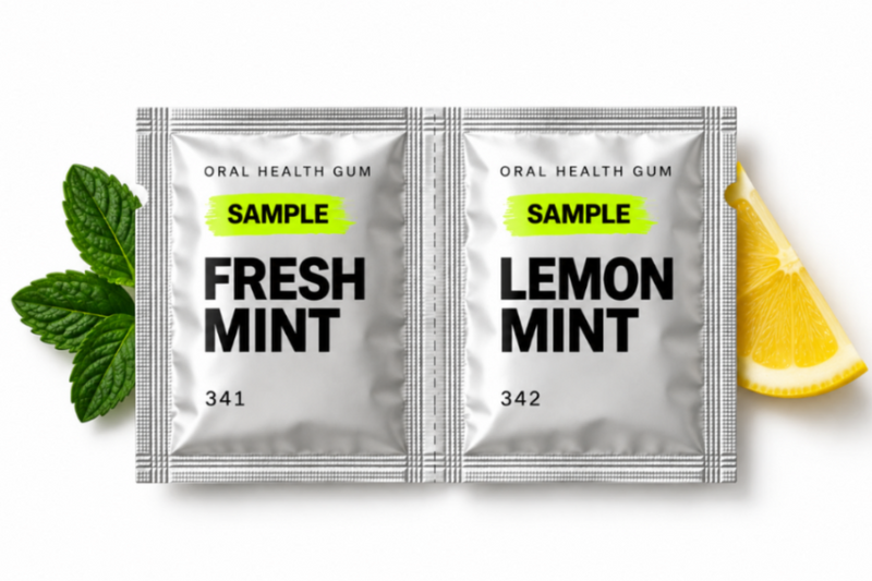 OhGum Fresh Mint and Lemon Mint sachets